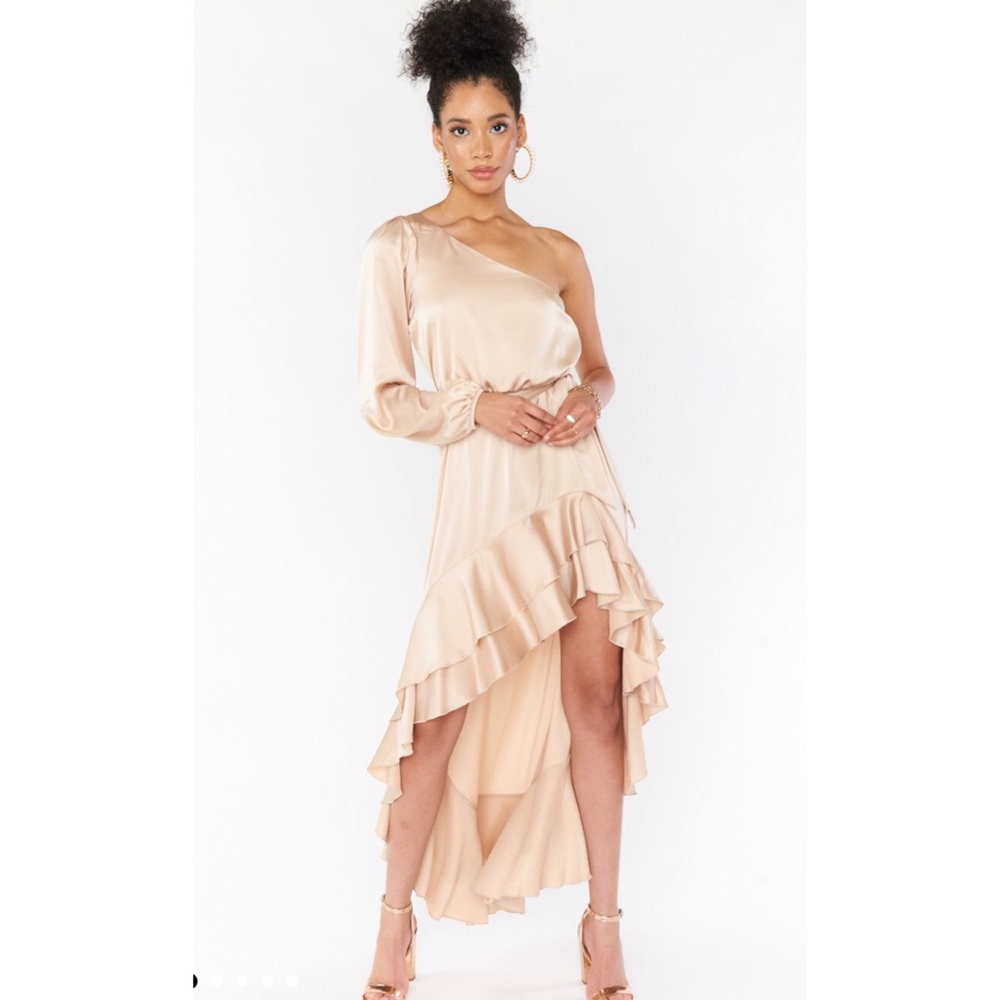 Show me your mumu- Champagne Luxe Satin dress